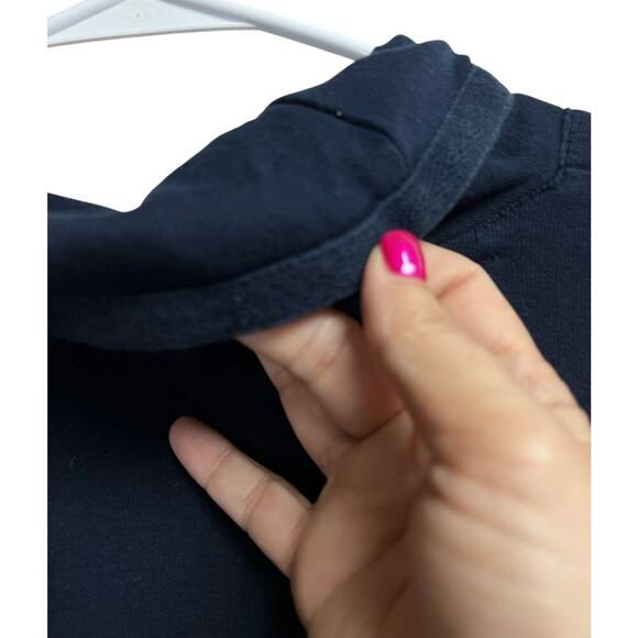 LRL Lauren Jeans Co. Ralph Lauren Navy Blue Women's Pullover Zip XL - Picture 8 of 9